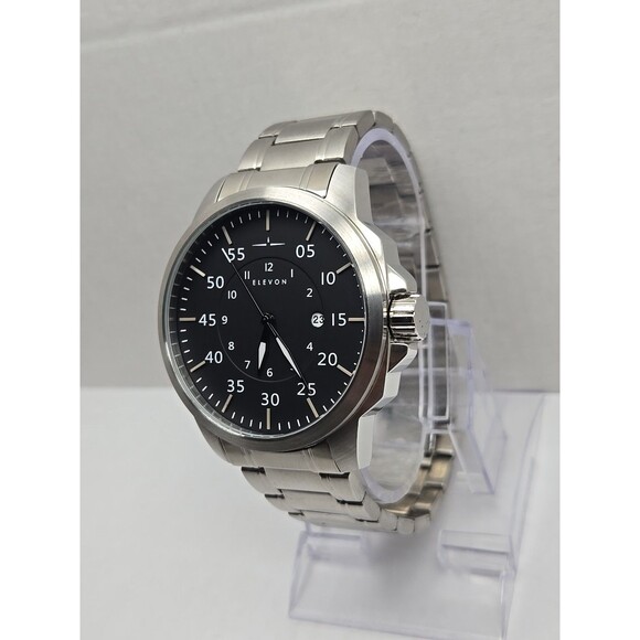 Elevon Hughes Men's Stainless Steel Date Display Watch Model ELE100-4 Rare - Picture 2 of 11